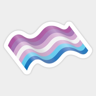 Bigender Pride Flag Sticker